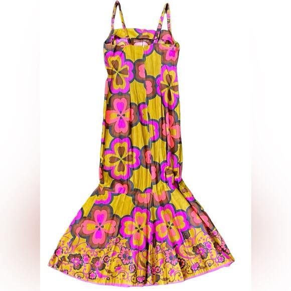 Rare Vintage 1970s Floral Print Maxi Dress Women’s Small - Picture 5 of 6